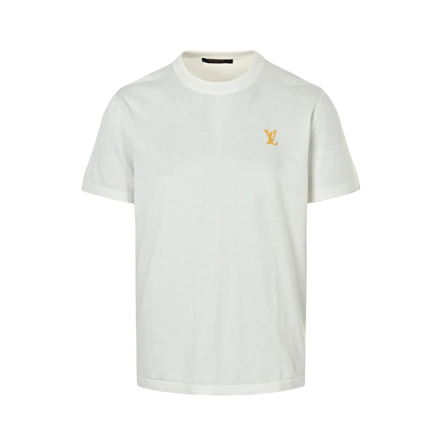 Louis Vuitton/Louis Vuitton 26ss chest silicone badge knitted short sleeves